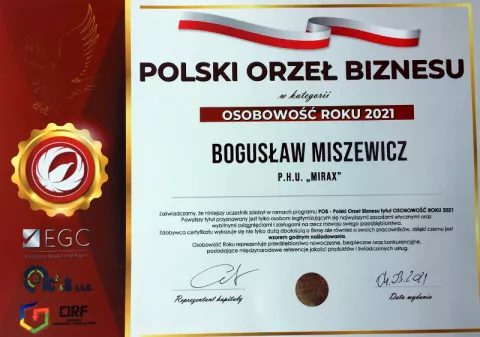 Osobowość Roku 2021 - Polski Orzeł Biznesu